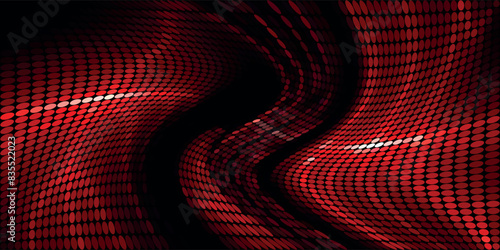 Light BLUE vector modern geometrical circle abstract background. Dotted texture template. Geometric pattern in halftone style with gradient.