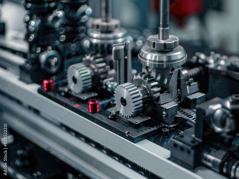 Machine with Gears Close Up Machine with Gears Close Up