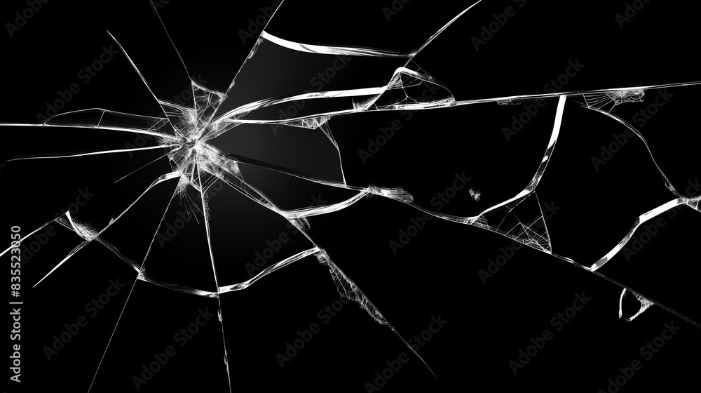 custom made wallpaper toronto digitalshattered broken glass shards pieces on black background, for overlay and screen layer modes