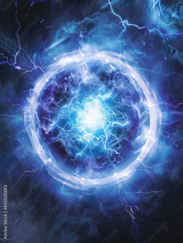 Blue Lightning Circle Blue Lightning Circle