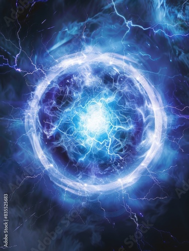 Blue Lightning Circle