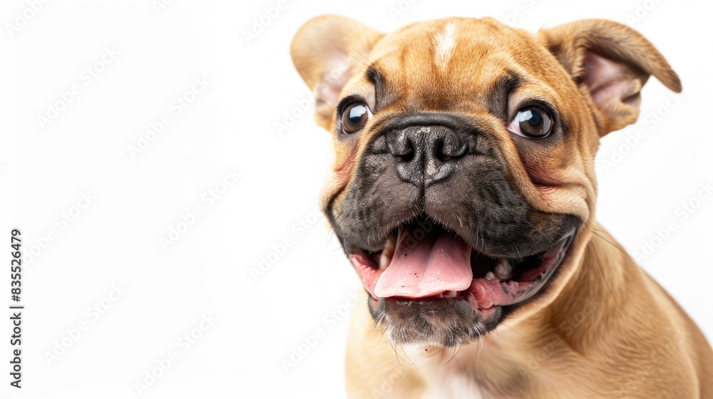 Obraz premium Brown dog with happy expression