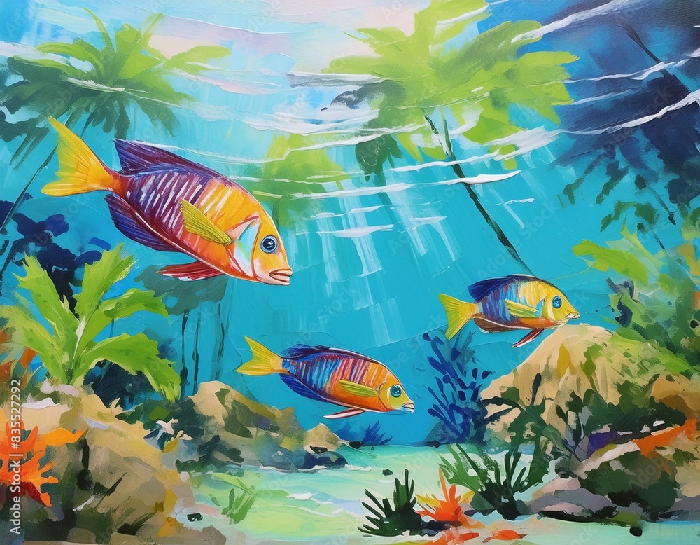 Naklejka premium 海物語