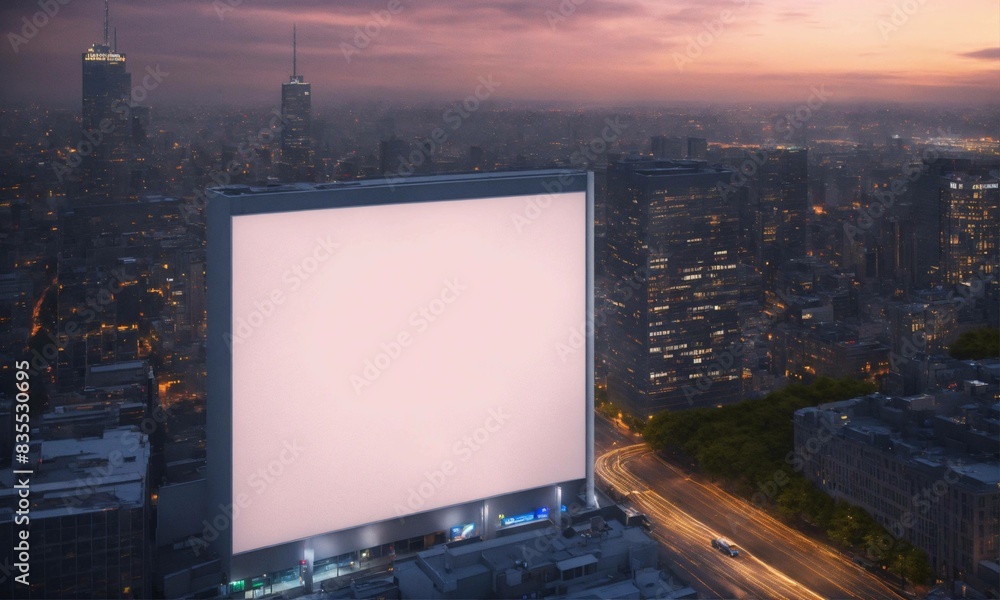 blank billboard on the street blank billboard on the street