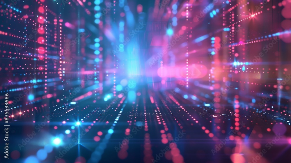 Abstract Digital Light Pattern, Generative AI Abstract Digital Light Pattern, Generative AI