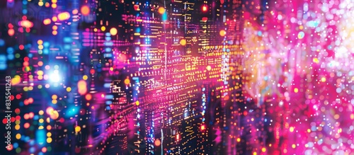 Wallpaper Mural Digital background ideal for technological operations, neural networks, generative AI. Torontodigital.ca