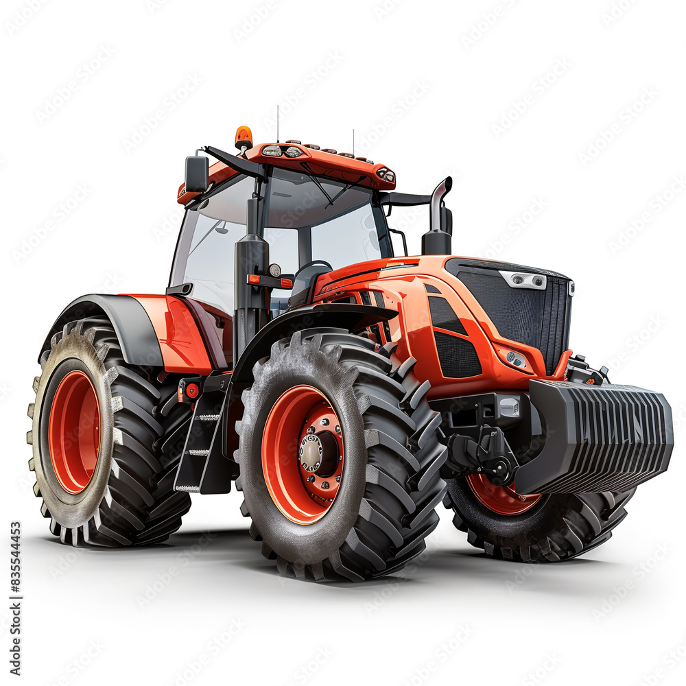 Tractor isolated white background Tractor isolated white background
