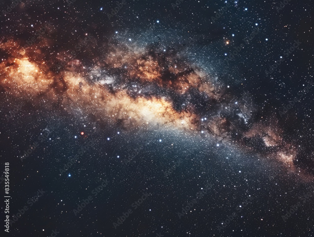 Galaxy with many stars Galaxy with many stars