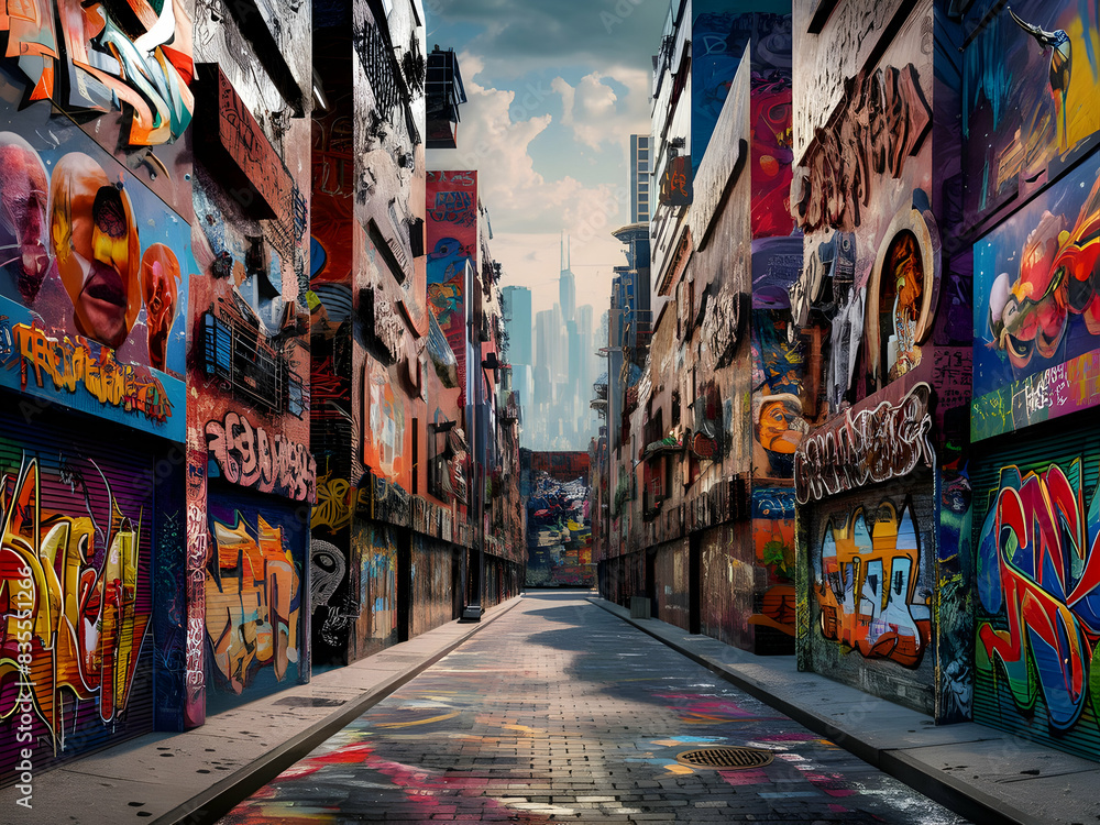 Fototapeta premium street in the city Beautiful book cover