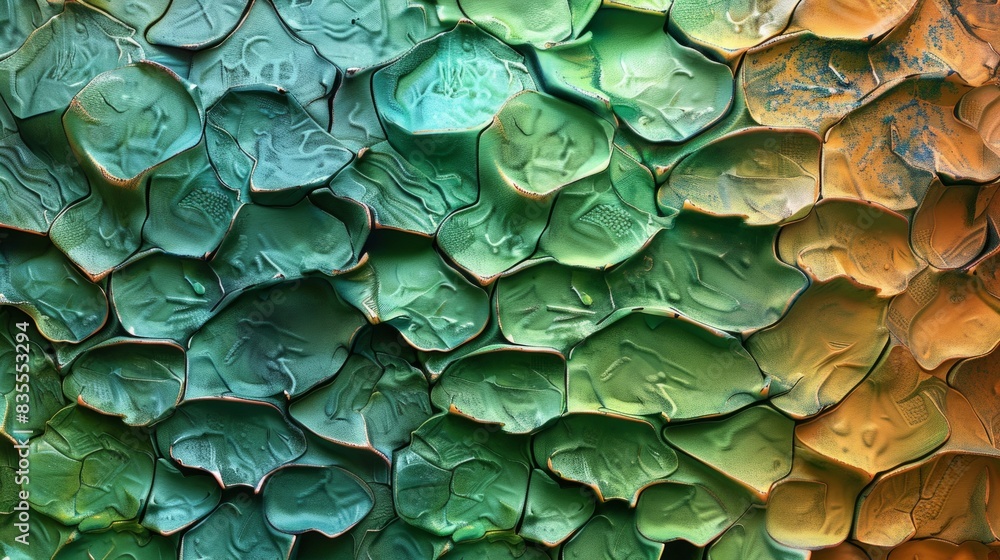 Obraz premium Green scale texture background wallpaper