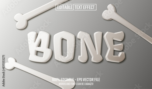 bone editable text effect