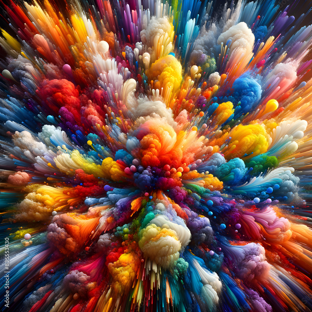 Obraz premium explosion of colored smoke