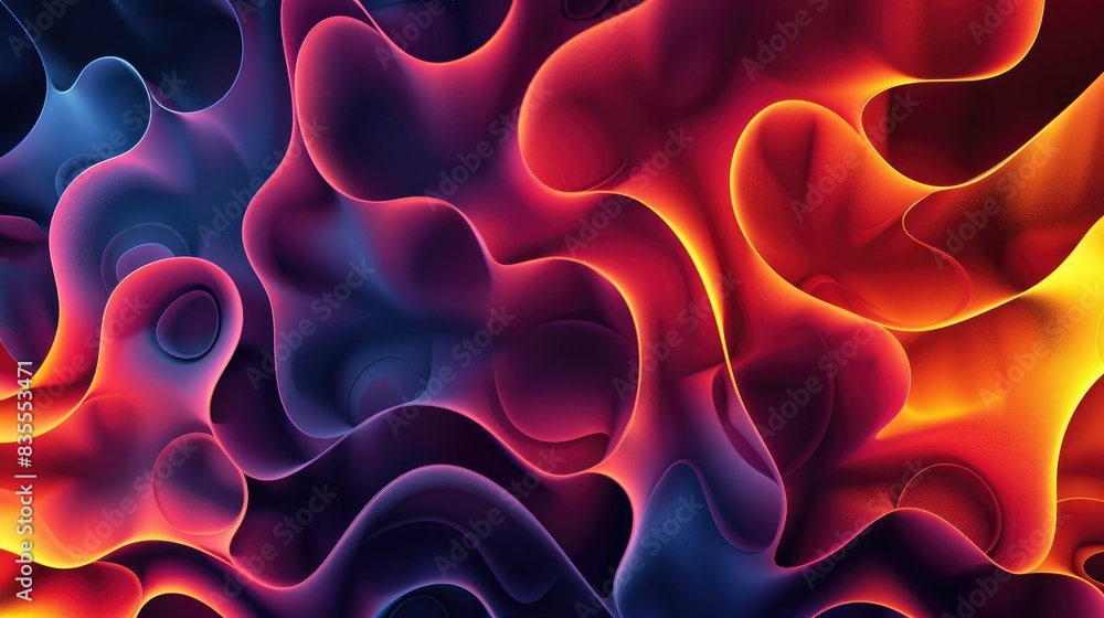 Abstract gradient background with diverse shapes Abstract gradient background with diverse shapes