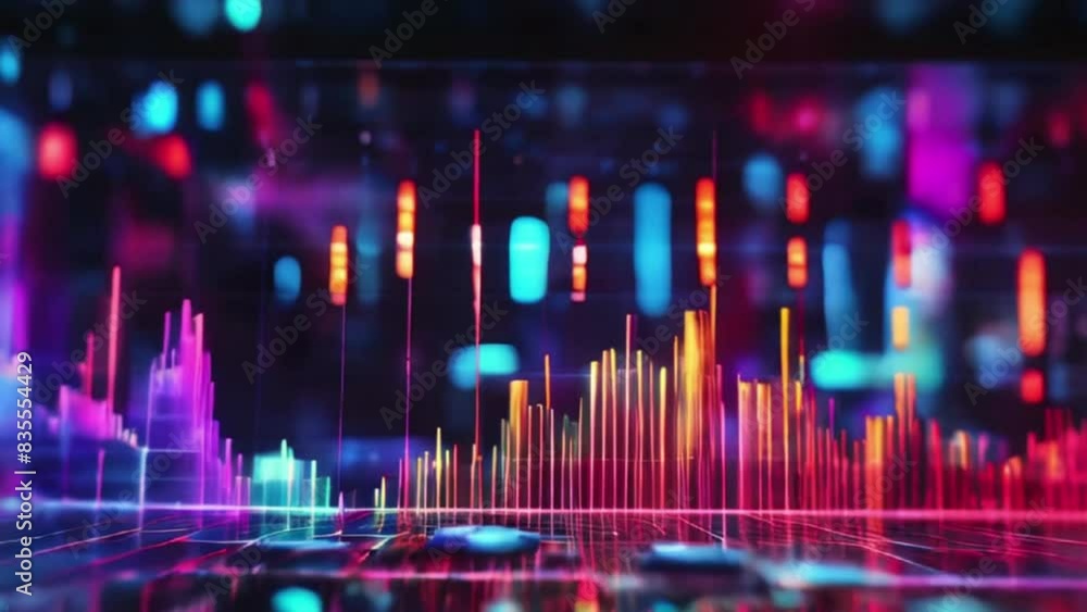 reflection data analysis and seo concept with charts, graphs,neon screen reflection data analysis and seo concept with charts, graphs,neon screen