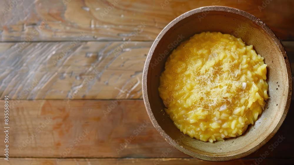 Risotto is a typical Northern Italian mixed rice dish food menu dish. Risotto is a typical Northern Italian mixed rice dish food menu dish.