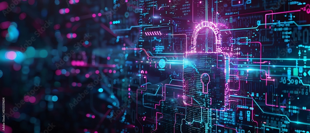Secure connection concept with cybersecurity service, showcasing data protection, secure login, and blockchain encryption Secure connection concept with cybersecurity service, showcasing data protection, secure login, and blockchain encryption