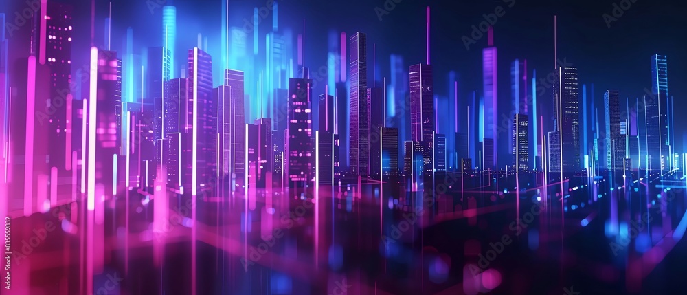 Abstract 3D modern digital background, highlighting smart cities, IoT infrastructure, and AIdriven insights Abstract 3D modern digital background, highlighting smart cities, IoT infrastructure, and AIdriven insights