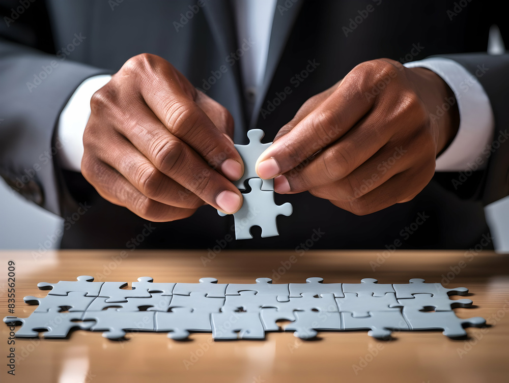 Business puzzle, Colorful 3D Business Puzzle, Business people joining puzzle together, teamwork and unity in business concept
Business puzzle, Colorful 3D Business Puzzle, Business people joining puzzle together, teamwork and unity in business concept