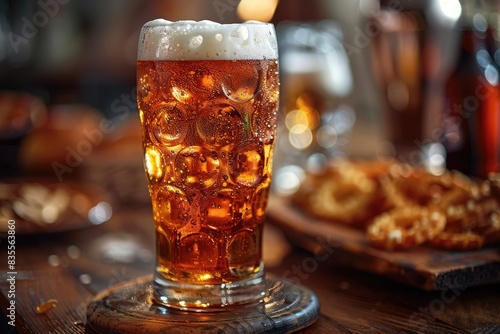 Global brew celebration  international beer day - commemorating the worldwide admiration for beer  embracing its diverse flavors and cultural significance in a unified toast.