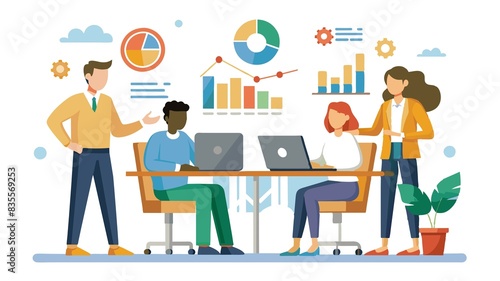 Cross-functional collaboration between data analysts and finance professionals promotes data-driven decision making in the investment process. © chapicha