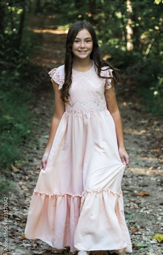 portrait of a girl in a dress