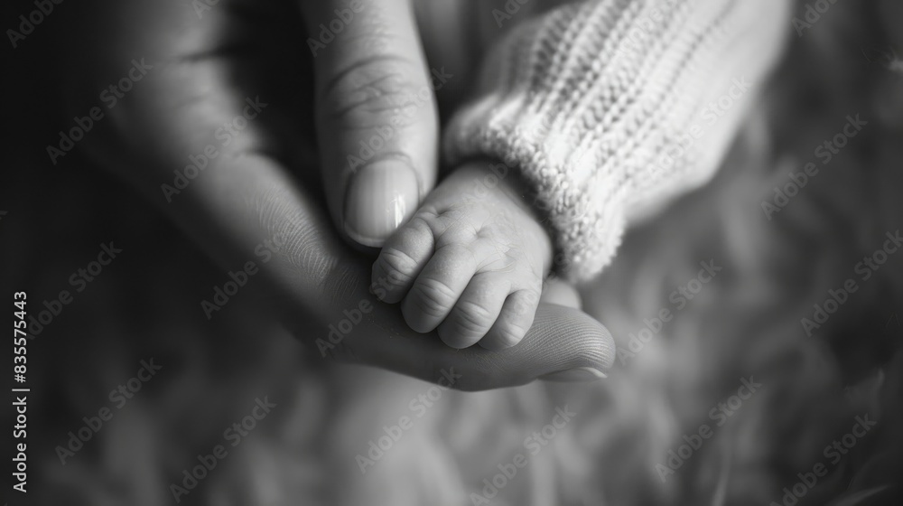 Infant s tiny foot holding onto mother s finger Infant s tiny foot holding onto mother s finger