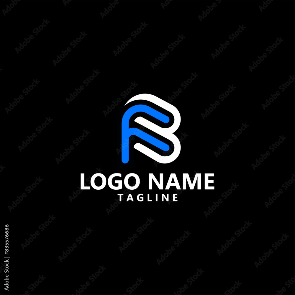 abstract initial letter FB vector logo design abstract initial letter FB vector logo design