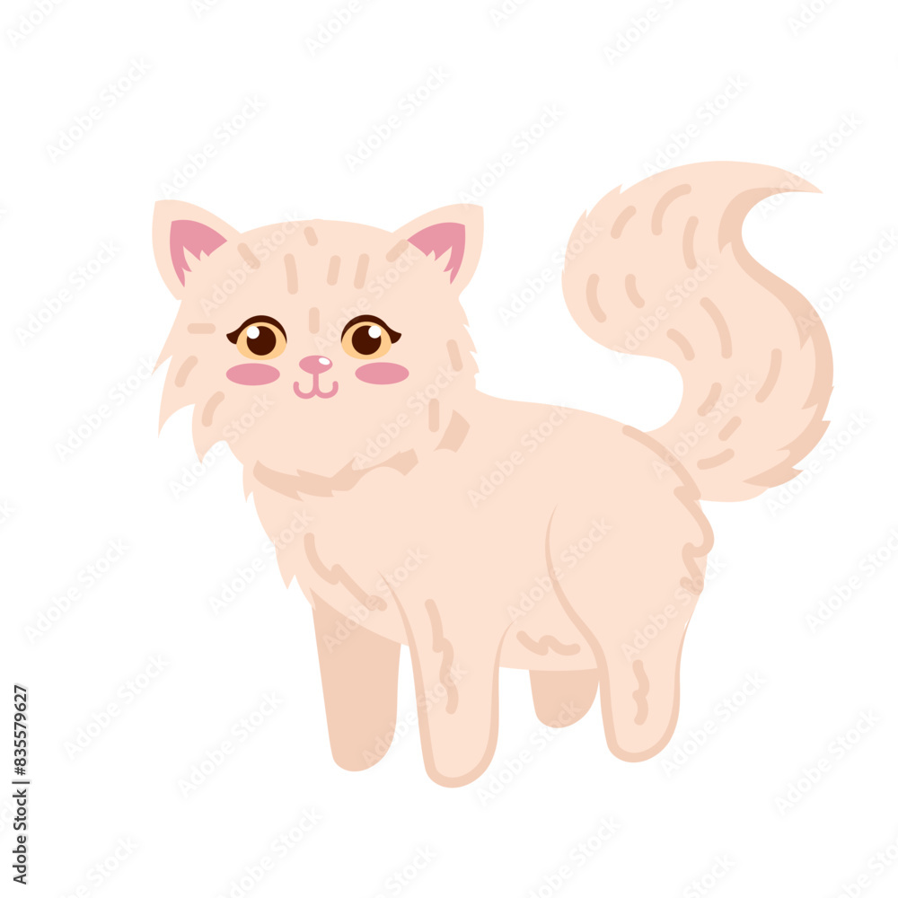 Obraz premium cute domestic cat pet