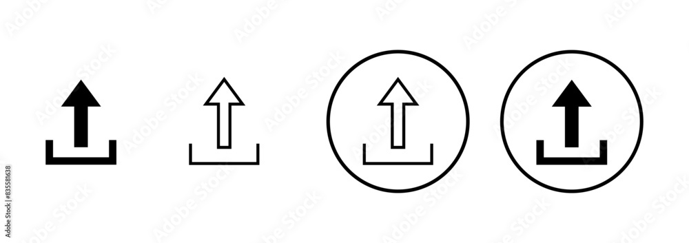Upload icon vector isolated on white background. Upload sign icon. Upload button. Load symbol. Upload icon vector isolated on white background. Upload sign icon. Upload button. Load symbol.