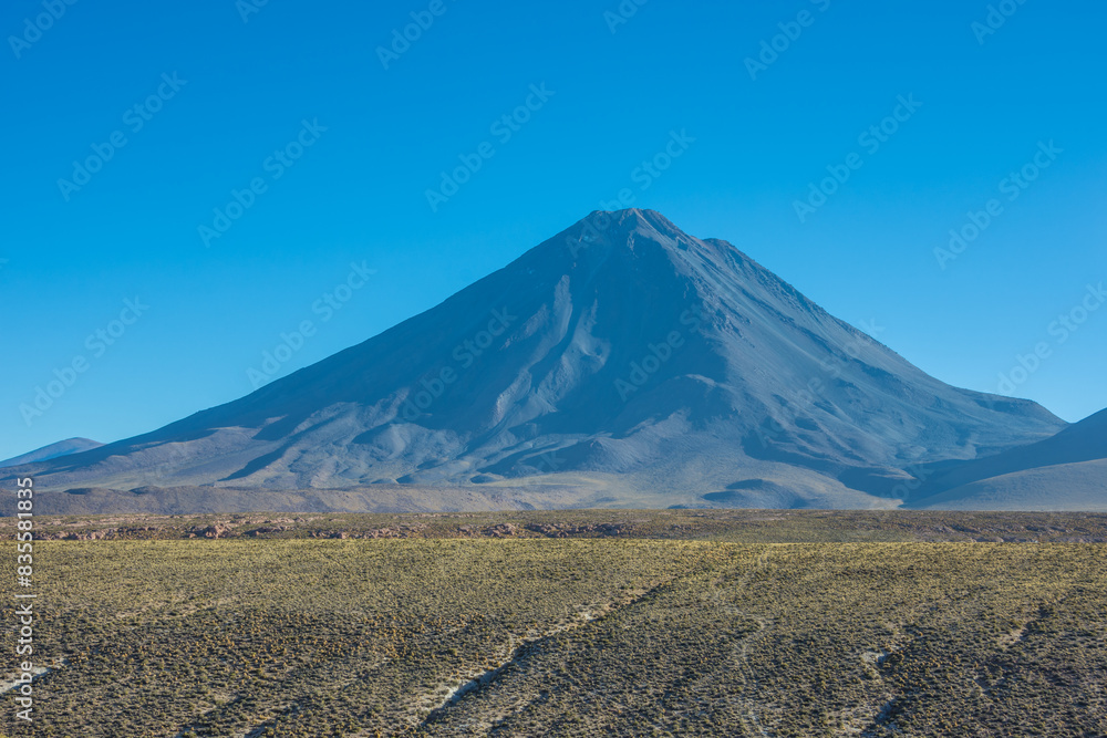 View of Licancabur Volcano at the Atacama Desert - Atacama, Chile View of Licancabur Volcano at the Atacama Desert - Atacama, Chile