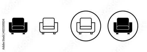 Sofa icon vector isolated on white background. sofa icon illustration. furniture