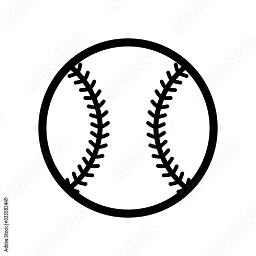 Baseball icon isolated on white background