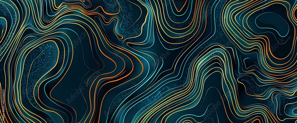 topography lines pattern background in teal and gold colors, minimalistic design for a web banner, social media template or website cover layout, concept design for a graphic designer, business card topography lines pattern background in teal and gold colors, minimalistic design for a web banner, social media template or website cover layout, concept design for a graphic designer, business card