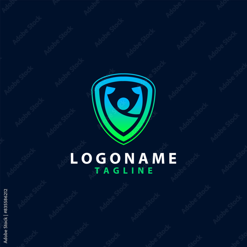 Obraz premium bodybuilding club logo design vector