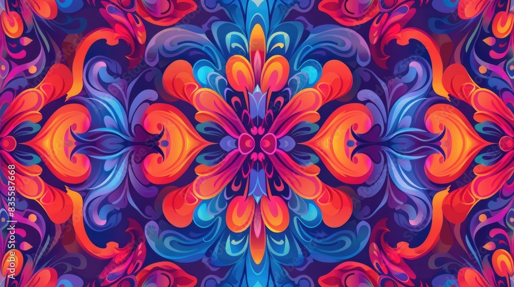 Vibrant seamless pattern for designs and backgrounds Vibrant seamless pattern for designs and backgrounds