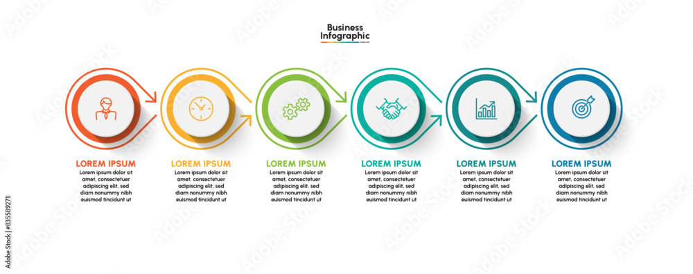Business infographic design background template Vector Business infographic design background template Vector