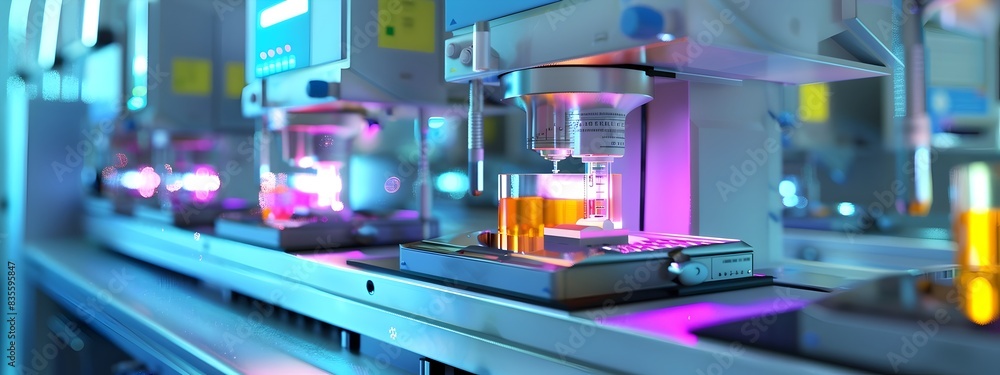 3D Rendered Image of Advanced Spectrophotometer Instrument for Scientific Analysis and Light 3D Rendered Image of Advanced Spectrophotometer Instrument for Scientific Analysis and Light