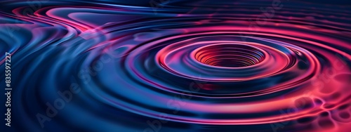 Vibrant Circular Ripples A Mesmerizing Digital Visualization of Frequency and Motion