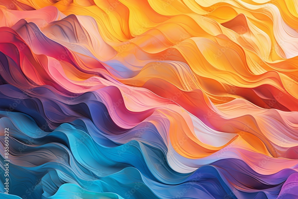 Fototapeta premium Abstract Background with Colorful Gradients and Movement 