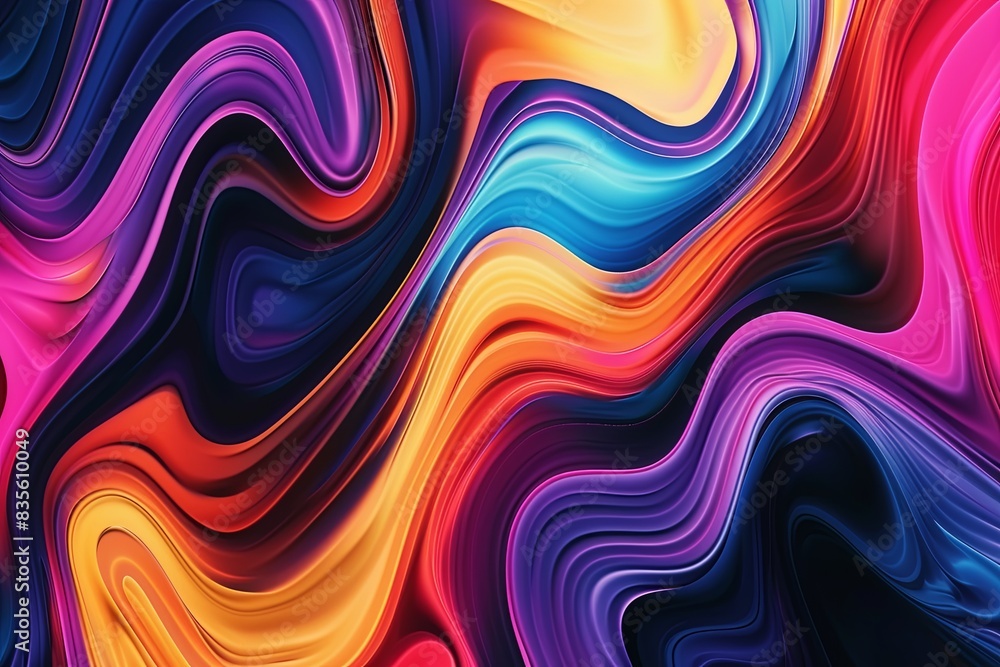Abstract Background with Colorful Gradients and Movement Abstract Background with Colorful Gradients and Movement