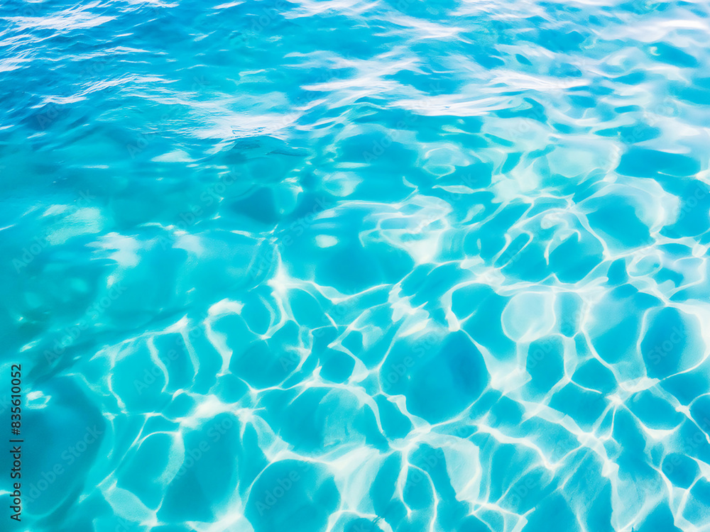 Obraz premium 夏の海 波紋 水面 コピースペース