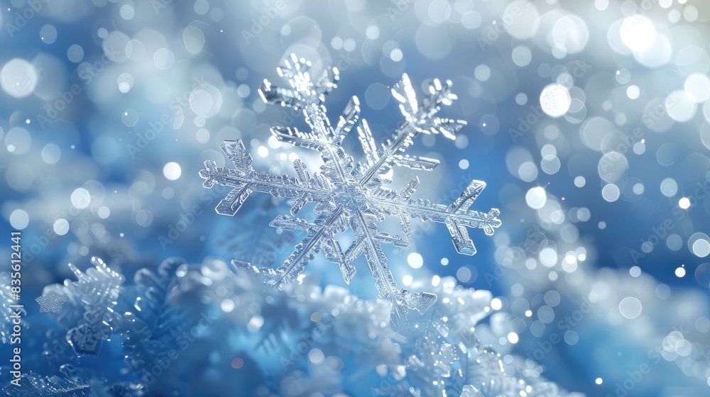 Winter holiday snow crystal Winter holiday snow crystal