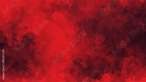 abstract red background with black grunge background texture in modern art design layout, Dark Red horror scary background. Dark grunge red texture concrete. Dark grunge red concrete. Dark Red grunge 