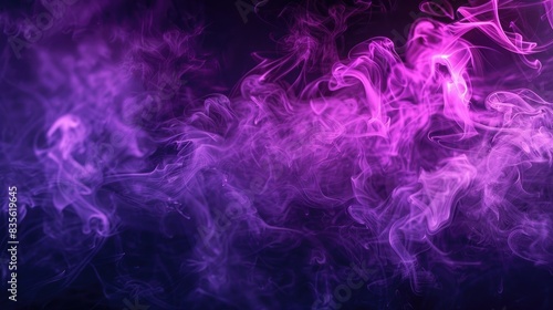 Magic purple neon smoke