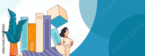 Practicing yoga, physical and mental health, flat vector character concept, operation hand drawn illustration
