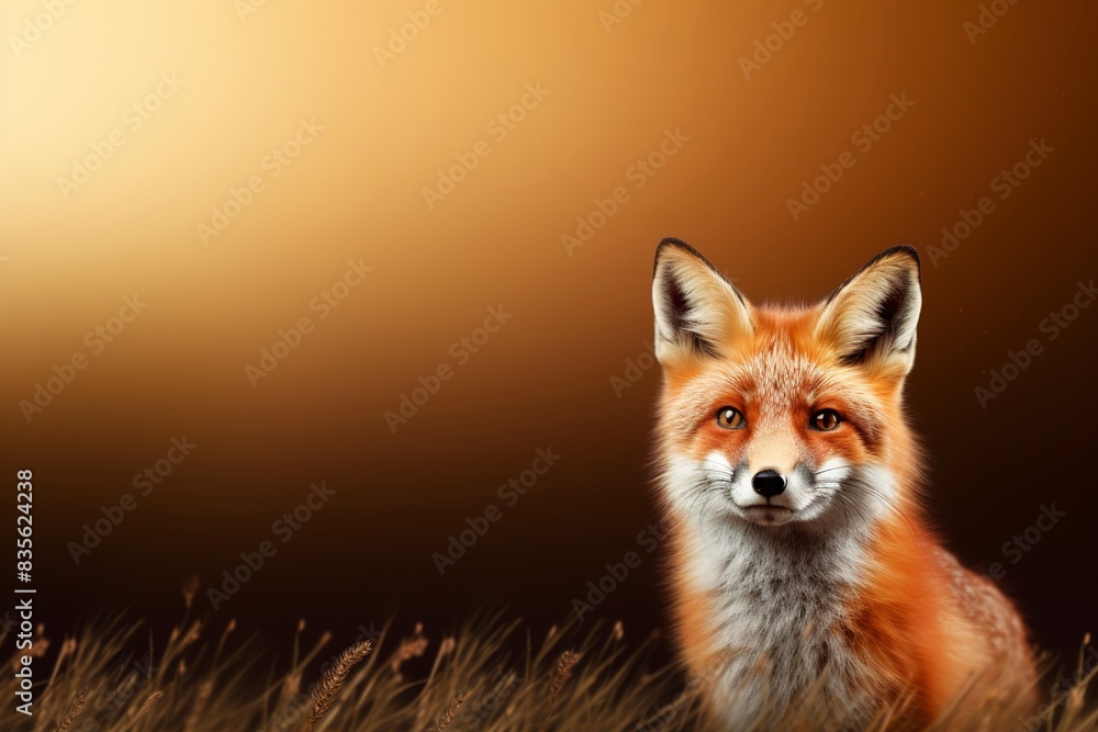 Obraz premium red fox in the wild, generative ai