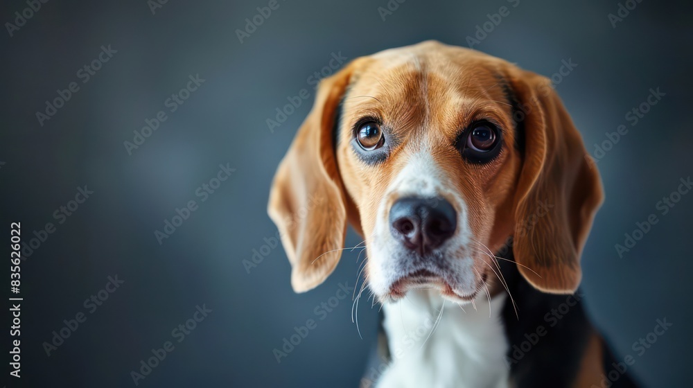 beagle dog portrait wallpaper with good expression and blurred neutral background
beagle dog portrait wallpaper with good expression and blurred neutral background