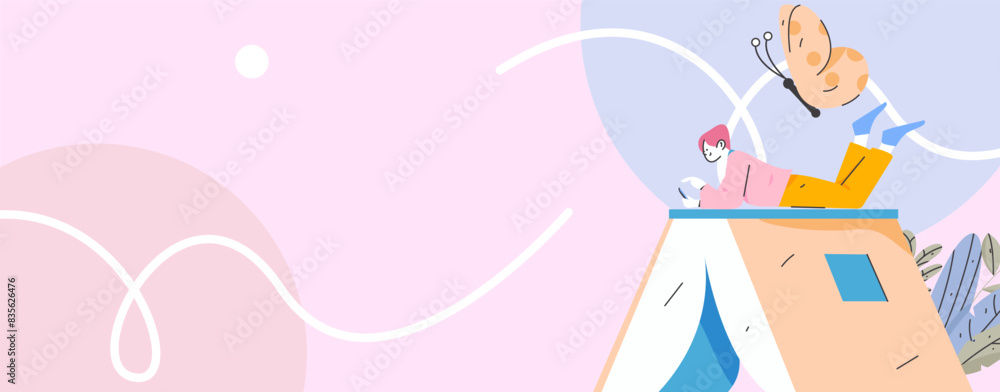 Character reading quietly vector concept operation hand drawn illustration
Character reading quietly vector concept operation hand drawn illustration
