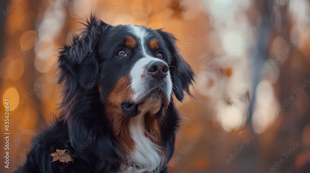 bernese mountain dog portrait wallpaper with good expression and blurred neutral background bernese mountain dog portrait wallpaper with good expression and blurred neutral background