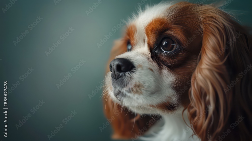 cavalier king charles spaniel dog portrait wallpaper with good expression and blurred neutral background cavalier king charles spaniel dog portrait wallpaper with good expression and blurred neutral background